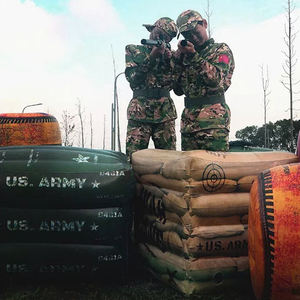 Caméra de tir à l'arc avec des armes à feu, ensemble d'éléments volants à Air gonflables, bon marché, boîte de voiture, Camouflage, briques mur gonflable, Paintball - Product Image 5