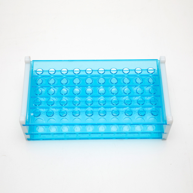 Laboratory Plastic Round Hole Test Tube Stand 62 Holes Test Tube Rack for 10ml Test Tubes
