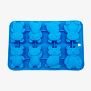 Handmade 3D New Panda Bánh khuôn cấp thực phẩm Silicone sô cô la khuôn DIY hình vuông đa năng khuôn mẫu cho bánh & nến làm - Product Image 2