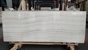 UnionStone White Mink Classic <b>Marble</b> Onyx Slab Modern Natural Design Translucent Backlit Polished for Hotels Ivory Ivory Onice - Product Image 2