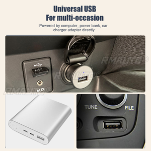 Ventilador de Coche USB de 5V con Doble Cabezal, Ventiladores de Refrigeración Ajustables de 2 Velocidades, Mini Ventilador de Cinco Aspas con Viento Potente - Product Image 5