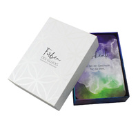 Carpeta de Regalo de Cartón Personalizable de Dos Piezas con Tapa y Base, Impermeable, con Logotipo, Laminación Mate, Grabado en Relieve, Materiales Reciclados