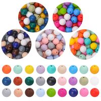 Juguete de dentición para bebés hecho a mano, de gran venta, con cuentas de silicona PVC de 15 mm con forma de caramelo, accesorios de cuentas sueltas al por mayor