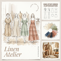 Fabricants de robes, marque de vêtements, service de conception de vêtements personnalisés, robe décontractée en coton de haute qualité pour femmes