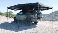 Auvent latéral de voiture XL à double poteau 270 degrés avec LED intégrées – Abri premium pour 4x4, SUV, camping et aventures en plein air