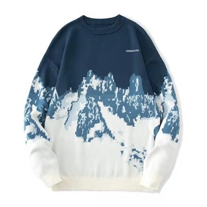 Pull Jacquard pour Homme avec Col Manches Longues à la Mode Décontracté Vêtements d'Hiver Nouveaux Produits en Vente <span class=keywords><strong>Logo</strong></span> Avant Position - Product Image 3
