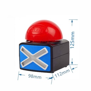 Buzzer électronique pour <span class=keywords><strong>quiz</strong></span>, lumière rouge et son fort, bouton de jeu portable alimenté par piles pour compétition - Product Image 2