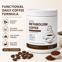 Fournisseur d'usine : Poudre de café fonctionnelle avec mélange botanique, saveur de café naturelle pour le bien-être quotidien