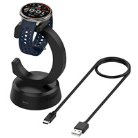 Yida 15W Puissance de sortie Chargeur de base en forme de C Support de charge rapide 3-en-1 pour écouteurs Huami Amazfit Active2 Yuewo Bip6 Flexible