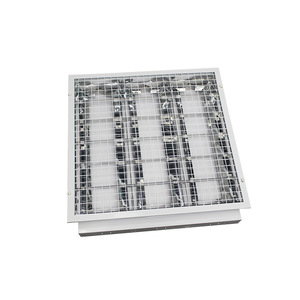 Modern Embedded Ceiling <b>Grille</b> Light LED with Steel Wire <b>Mesh</b> Cover and Iron Housing for Industrial Workshop - Product Image 1