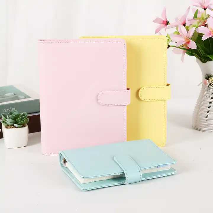 Wholesale Macaron A6 PU cuir 6 anneaux planificateur système de Budget classeur  A6 A7 carnet de notes avec enveloppe d'argent et étiquettes autocollantes  From m.alibaba.com