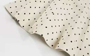 Phụ Nữ Của Thanh Lịch Linen Vuông Cổ Polka Dot Dây Kéo Ruffle Hem Ăn Mặc Mini Giản Dị Mùa Hè Buổi Tối Quần Áo Bán Buôn Nhà Cung Cấp - Product Image 4