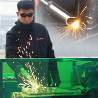 Lunettes de sécurité professionnelles pour laser à fibres, lunettes de protection pour applications de soudage laser manuel et de nettoyage laser