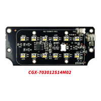 Carte PCBA LED blanche + infrarouge 3030, distance IR >15m, entrée 12V, composants d'éclairage de vision nocturne pour caméra de sécurité CCTV