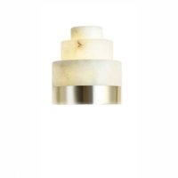 Pequeña y moderna lámpara de mesa de mármol natural de lujo Simple iluminación de cabecera de alabastro español para la decoración del hogar o del hotel