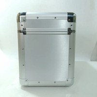 Étui pour disque vinyle CD étui de transport LP et étui de rangement CD & LP en aluminium pouvant contenir jusqu'à 50 ~ 100 disques