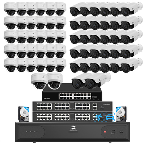 Gwsecu 8MP ngoài trời ai IP CCTV Hệ Thống <span class=keywords><strong>Camera</strong></span> 4K 64 kênh NVR 16TB HDD App xem từ xa thương mại PoE an ninh Hệ thống <span class=keywords><strong>camera</strong></span> - Product Image 1