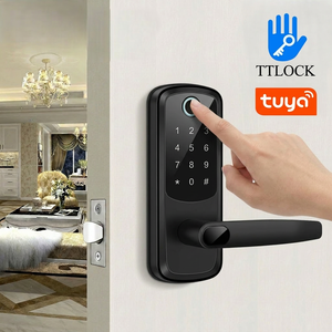 Intelligent Home Apartment Security <strong>Digital</strong> Password Fingerprint Deadbolt Electronic Ttlock Tuya WiFi Smart <strong>Door</strong> Lock for Airbnb - Product Image 1