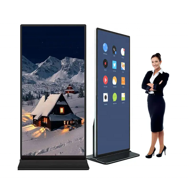 Touch Screen 4k Lcd Floor Kiosk 32 43 50 55 65 75 85 Inch Indoor Screen Guangdong Android Kiosk Advertising Kiosk SDK 5 Ms,5 Ms