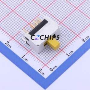 CRFS-2302W Slide Switch Through hole Component (THT) Switch Double Pole Three Throw Rectangle Pin Header PC Pin Through Hole - Product Image 2