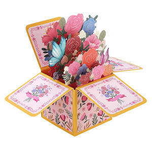 Giorno dell'insegnante 3d biglietto di auguri Bouquet fiore biglietto di auguri di compleanno Qixi Festival biglietto di auguri di ringraziamento - Product Image 4