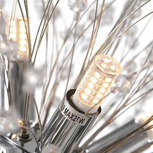 आधुनिक सोने के डैंडेलियन क्रिस्टल चंडेलियर छत लाइट होम सजावट लक्जरी नडोर्डिक पेंडेंट लाइटिंग लैंप डिजाइन लिविंग रूम - Product Image 5