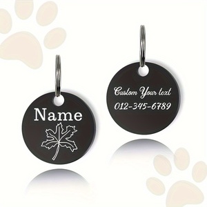 Etiqueta de identificación personalizable de latón para mascotas, etiqueta de Metal personalizada para perros y gatos, impresión UV, impresión Offset, pantalla de seda con logotipo personalizado - Product Image 4