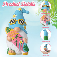 Nouvelle version produit 2024 résine schtroumpf statue elfe ornements jardin décor figurines résine art et artisanat