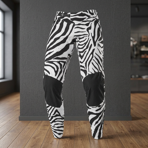 Pantalones de Ciclismo con Estampado de Cebra para Hombre, Largos, de Poliéster Transpirable, para MTB, Sublimados - Product Image 2