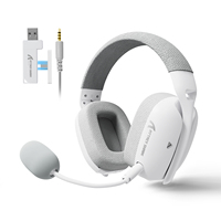 Auriculares para Juegos Attack Shark L80 Pro con Micrófono Dual, 3 Modos de Conexión, Cableados, Inalámbricos 2.4G, BT, Baja Latencia