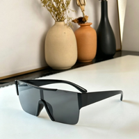 Lunettes de soleil de sport tendance personnalisées unisexes de luxe de haute qualité pour l'été, avec protection UV intégrale et monture dégradée