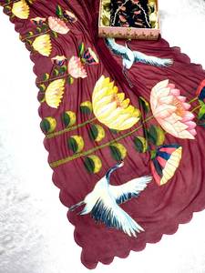 Sari Moderno de Georgette con Bordado a Mano de Ritu Fashion, de Secado Rápido, para Graduación, Playa y Ocasiones Casuales (Todas las Temporadas) - Product Image 6