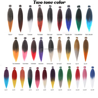 Lot de 1, 2 ou 3 mèches de cheveux tressés pré-étirées 100 % Kanekalon pour la vente en gros, cheveux au crochet en gros