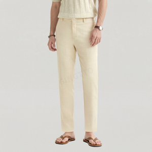 <span class=keywords><strong>Pantaloni</strong></span> <span class=keywords><strong>Estivi</strong></span> in <span class=keywords><strong>Lino</strong></span> per <span class=keywords><strong>Uomo</strong></span>, Leggeri, Traspiranti, di Alta Qualità, con Logo Personalizzato - Product Image 2