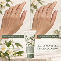 Krim Tangan Pelembap Shea Butter dengan Esens Bunga Kamelia & Lidah Buaya, Menutrisi & Menghidrasi, Memperbaiki Kulit Lembut dan Halus