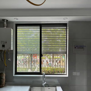 Porte automatique moderne de haute qualité, coupe-vent, en acier inoxydable, design vertical à enroulement pour entrepôts, surface finie - Product Image 3