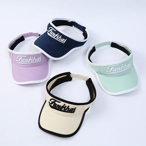 Chapeau de sport à visière personnalisé 100% coton Chapeaux de soleil brodés Chapeau de golf d'été pour hommes Casquette de tennis respirante - Product Image 1