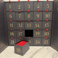 Boîte de calendrier de l'avent de Noël personnalisée en papier de conception élégante en gros avec tiroirs