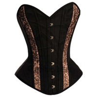 Corset amincissant pour femme, respirant, épais, style gothique, avec une seule baleine en acier, bordure personnalisée, décoration en dentelle et volants, pour tenue active