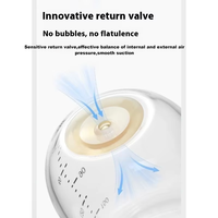 Biberon anti-colique pour nouveau-né en verre borosilicate de haute qualité, design mignon, large ouverture, tétine en silicone, sans BPA, compatible micro-ondes