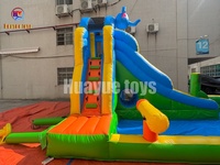 Château gonflable commercial en forme d'éléphant, château gonflable commercial pour saut et rebondissement