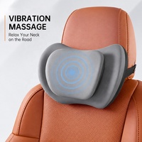 Coussin de soutien lombaire et appui-tête de voiture double couche à décompression, oreiller ergonomique en mousse à mémoire de forme à maintien ferme