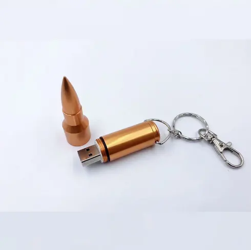 Unidade flash USB Bullet de metal de alta qualidade para brindes promocionais