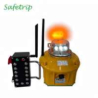 Lumière LED portable à économie d'énergie, alimentée par énergie solaire/batterie, bidirectionnelle, pour bordure de piste, avec couleur blanche/jaune pour aéroport