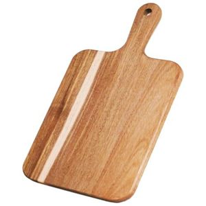 Acacia <b>Wood</b> Cutting Board 35x18x1.5cm Rectangular Double Sided Kitchen Chopping <b>Block</b> With Handle For Fruit Vegetable Prep - Product Image 5