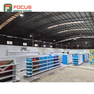 Comptoir de présentation de perruques autoportant en verre avec tiroirs et étagères pour magasin de coiffure - Product Image 3