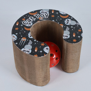 Durable Eco-Friendly Recyclable Foldable <b>Cat</b> <b>Scratching</b> <b>Board</b> with Grinding Claw Modern Design Carton-Packed Paper Exercise Toy - Product Image 4