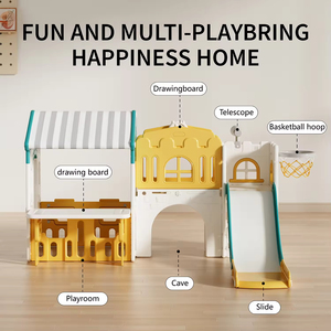 Trong Nhà Toddler Sân Chơi Thiết Bị Bé Playhouse Trẻ Trượt Đu Bộ Nhà Trò Chơi Đồ Chơi Nhựa Trượt Cho Trẻ Em Chơi Lều - Product Image 3