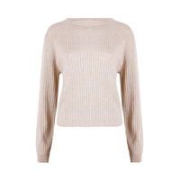 Nouveau pull en tricot beige à manches longues, pantalon long, col rond, pull en laine mérinos ample, ensemble de pull en tricot