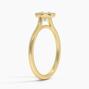 Anillo de Compromiso de Oro de Lujo con Diamantes Brillantes, Elegante Anillo de Propuesta de Matrimonio para Mujer - Product Image 2